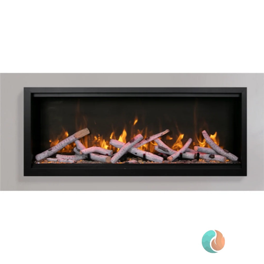 Amantii Symmetry Xtra Tall Lumina Smart Electric Fireplace, 42", Indoor/Outdoor | SYM-42-XT-LUMINA
