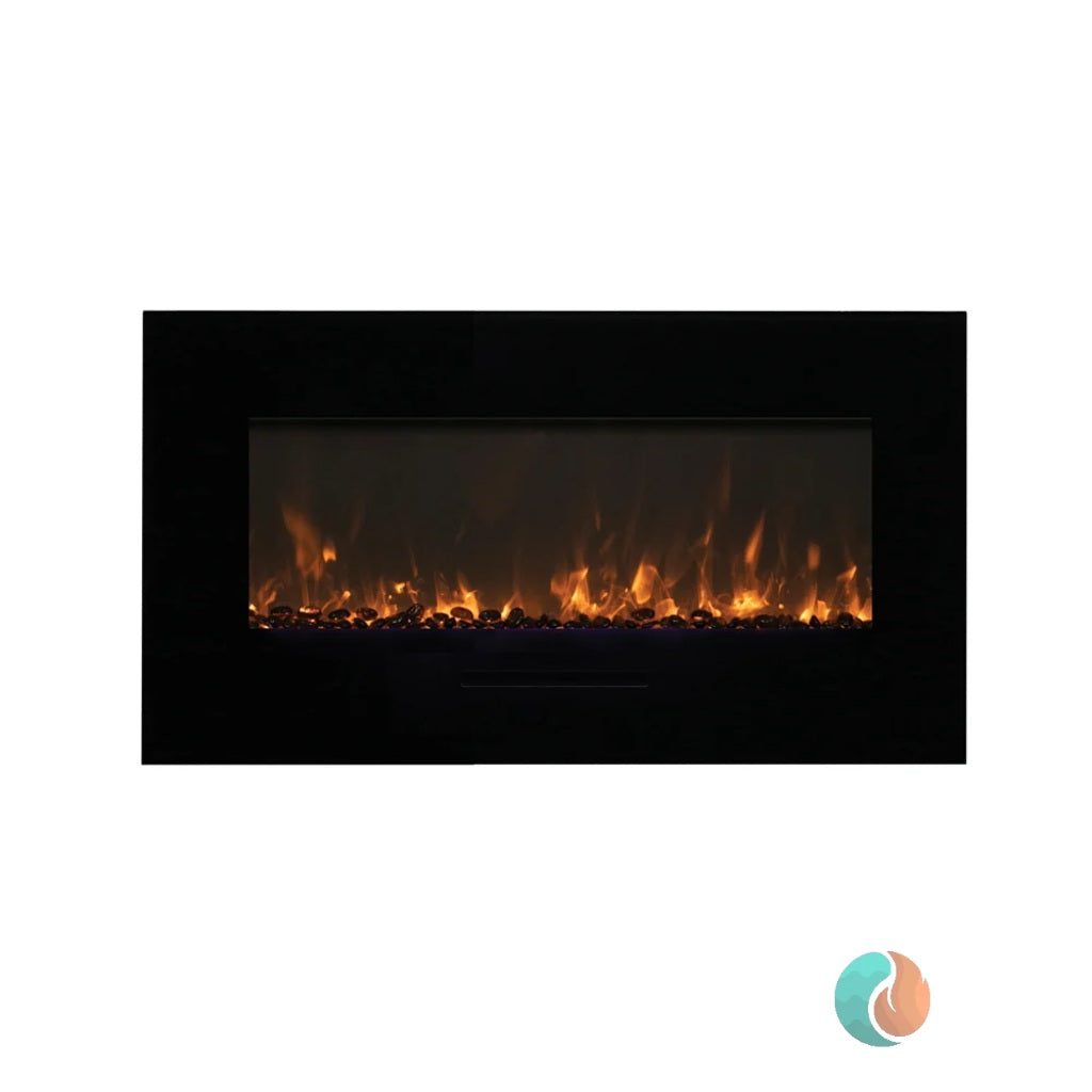 Amantii Wall Mount & Flush Mount Smart Electric Fireplace | WM-FM-34-4423-BG
