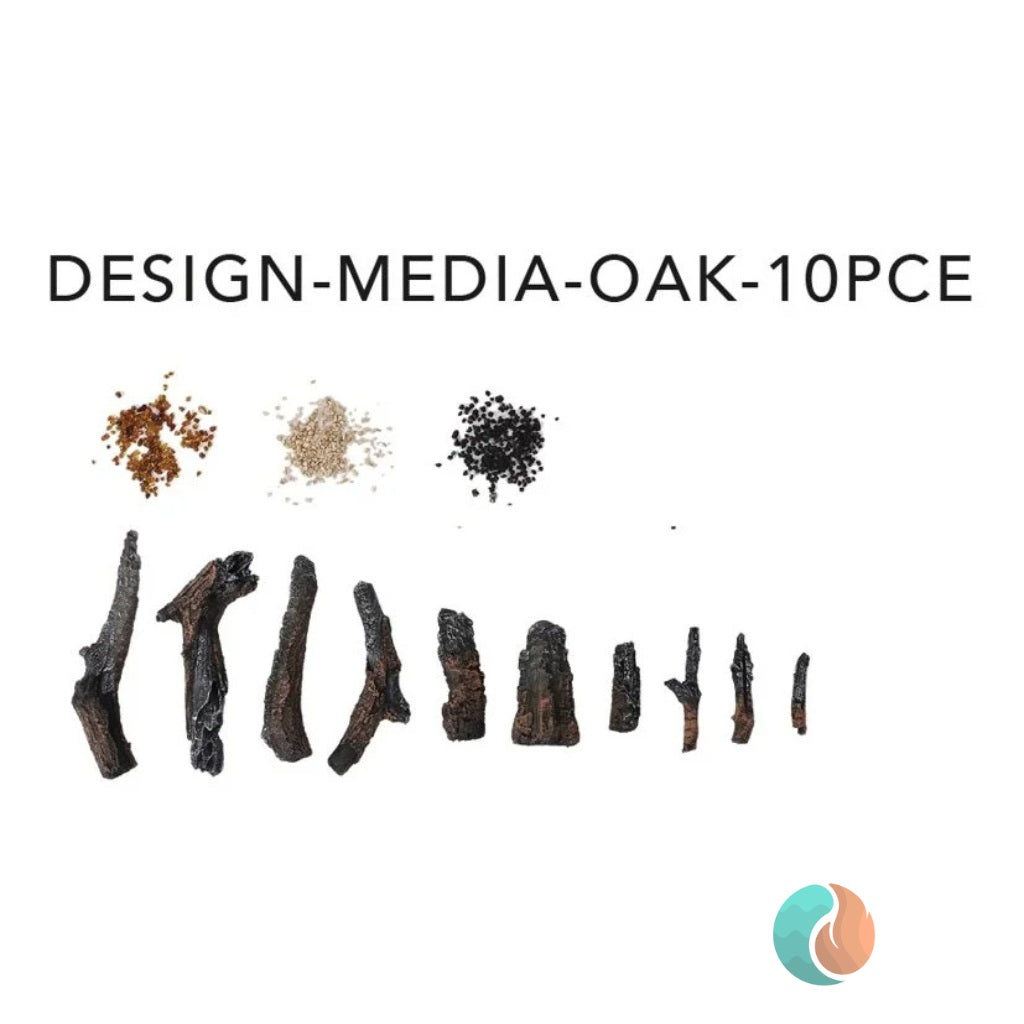 Amantii Oak Media Kit, 10 Piece | DESIGN-MEDIA-OAK-10PCE