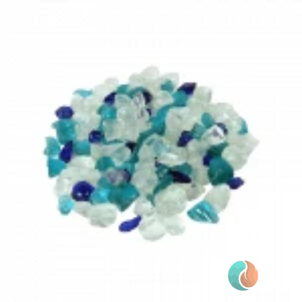 Amantii Fire Glass Media, Ocean Blue | AMSF-GLASS-16