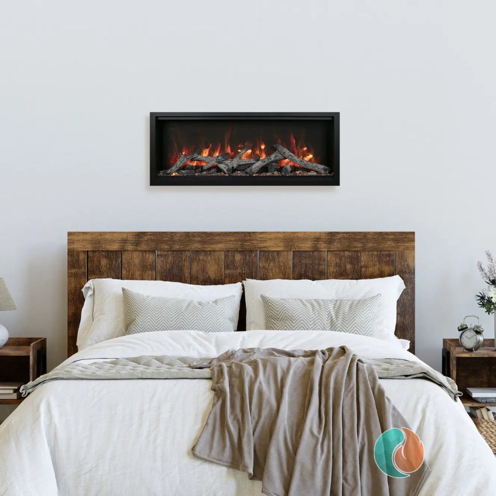 Amantii Symmetry Xtra Tall Smart Electric Fireplace, 50", Indoor/Outdoor | SYM-50-XT