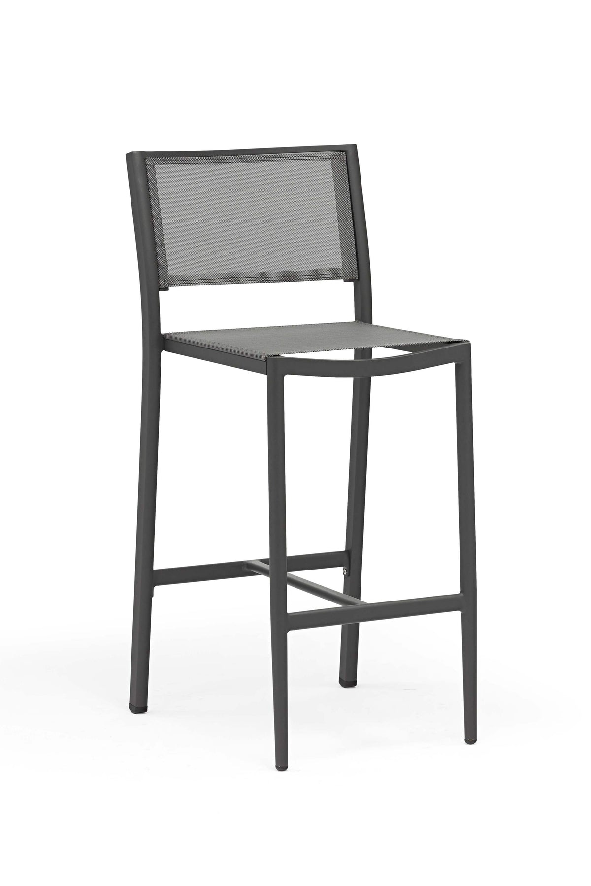COUTURE Jardin Polo Armless Bar Stool in Anthracite
