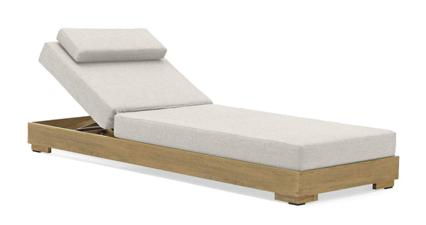COUTURE Jardin Sky Chaise Lounge, Oak Top in Oak
