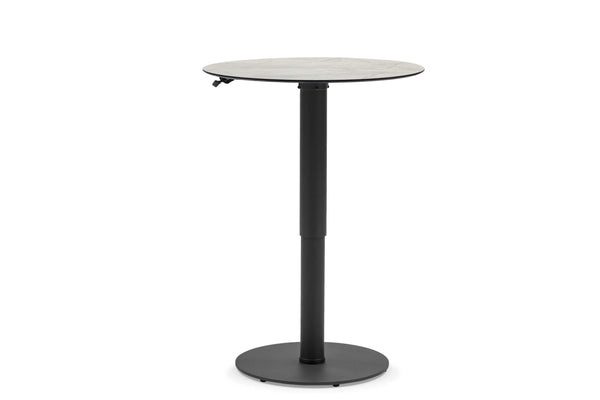 COUTURE Jardin Diva Round Adjustable Table in Anthracite
