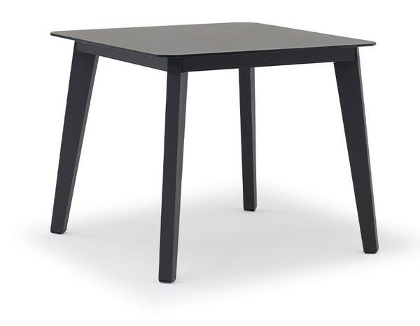 COUTURE Jardin Diva Square Dining Table, Ceramic Glass Top in Anthracite