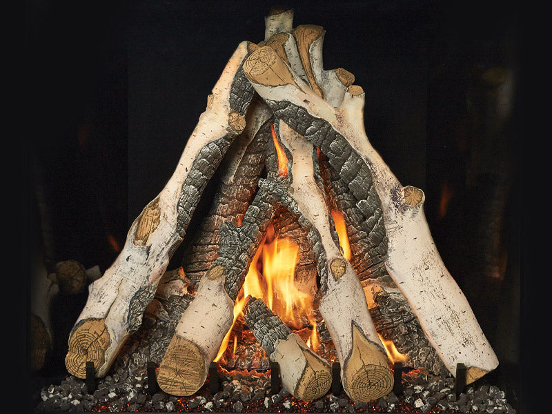 FireGarden Bon-Fyre birch log set burning, part 94500979