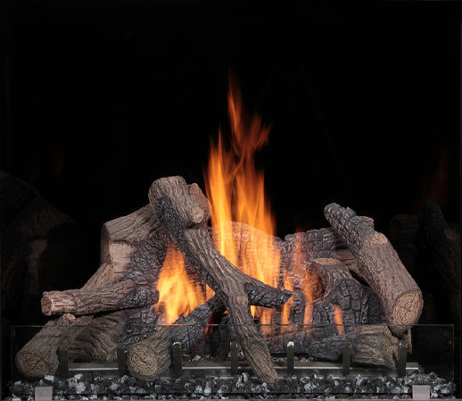 FireGarden 4035 fireplace with the Black Glass fireback, part 96100884