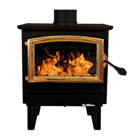 Buck Stove FP 21G Model 21 standard wood stove with gold door
