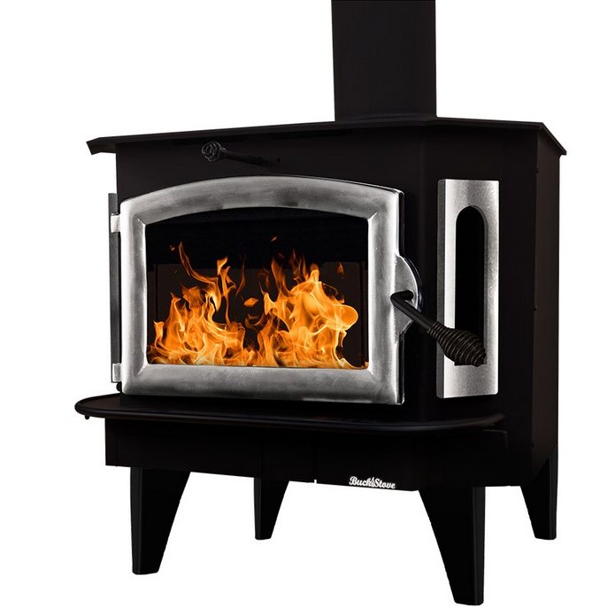 Buck Stove FP 91P Model 91 catalytic wood stove with pewter door