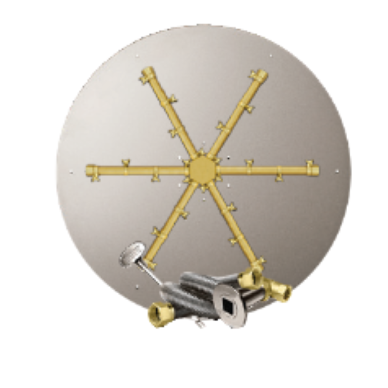 Firegear FPB-34DPSBR21MT-N 34-inch round flat natural gas Pro burning spur system
