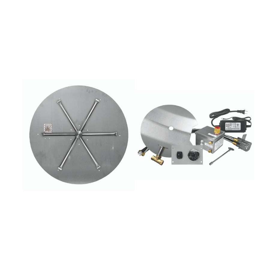 Firegear FPB-39DBSAWS-P 39-inch square flat propane AWS burner system