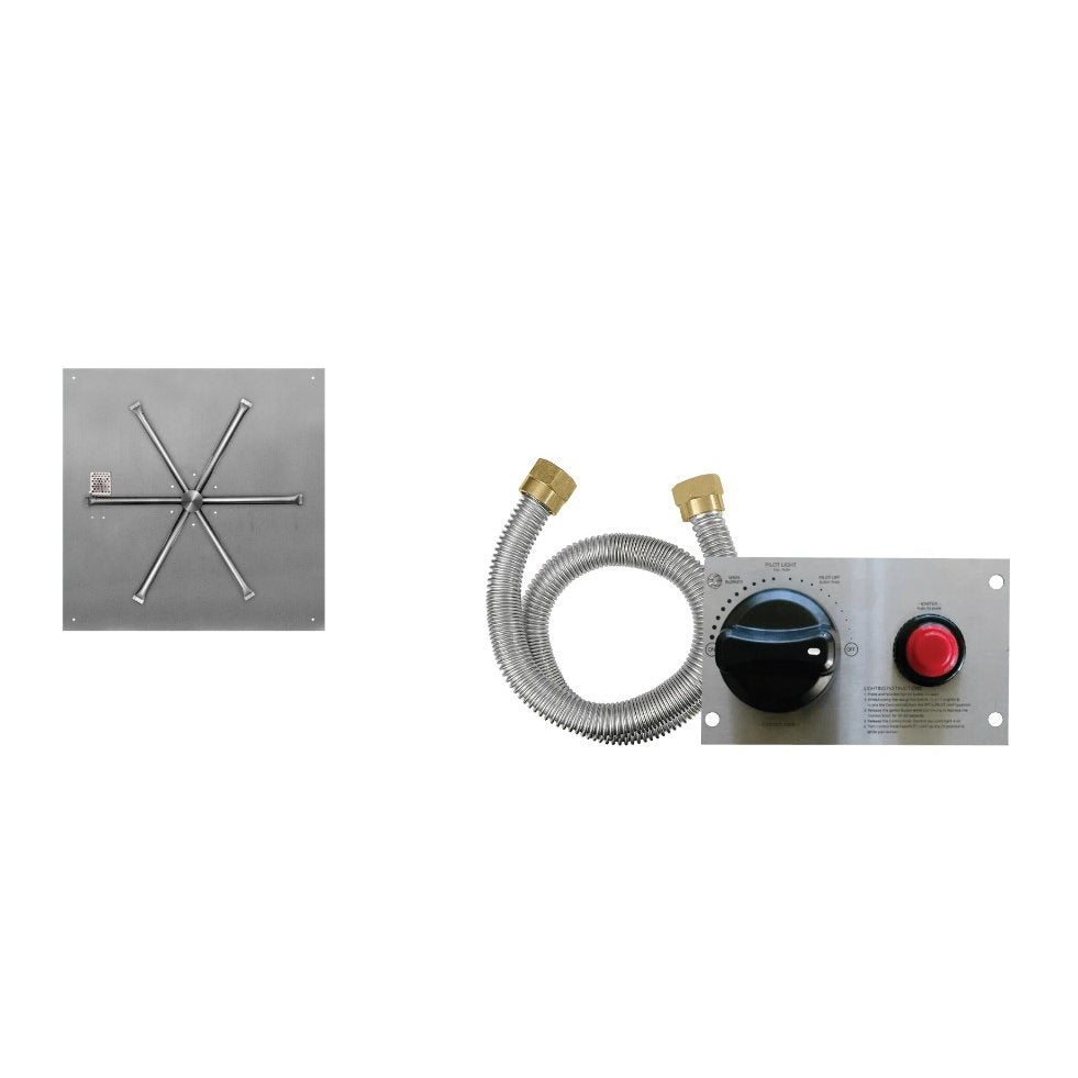 Firegear FPB-34SFBS31TPSI-P 34-inch square flat propane TPSI burner system