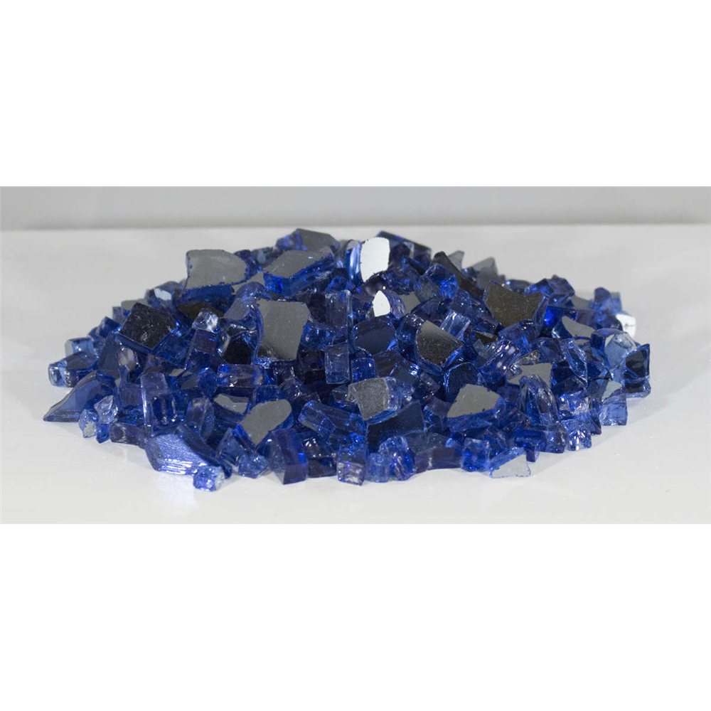 Firegear GRL-COBALT-10 cobalt reflective fire glass 1/2 to 3/4 inch 10 lb bag
