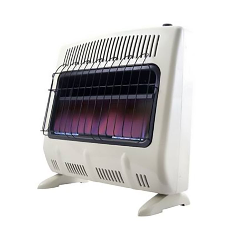 Heatstar HSSVFBF30NGBT 30,000 BTU natural gas vent free blue flame heater with thermostat