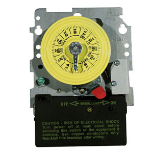 Intermatic 24 Hour Mechanical Timer, 240V, with Heater Switch, model T104M201