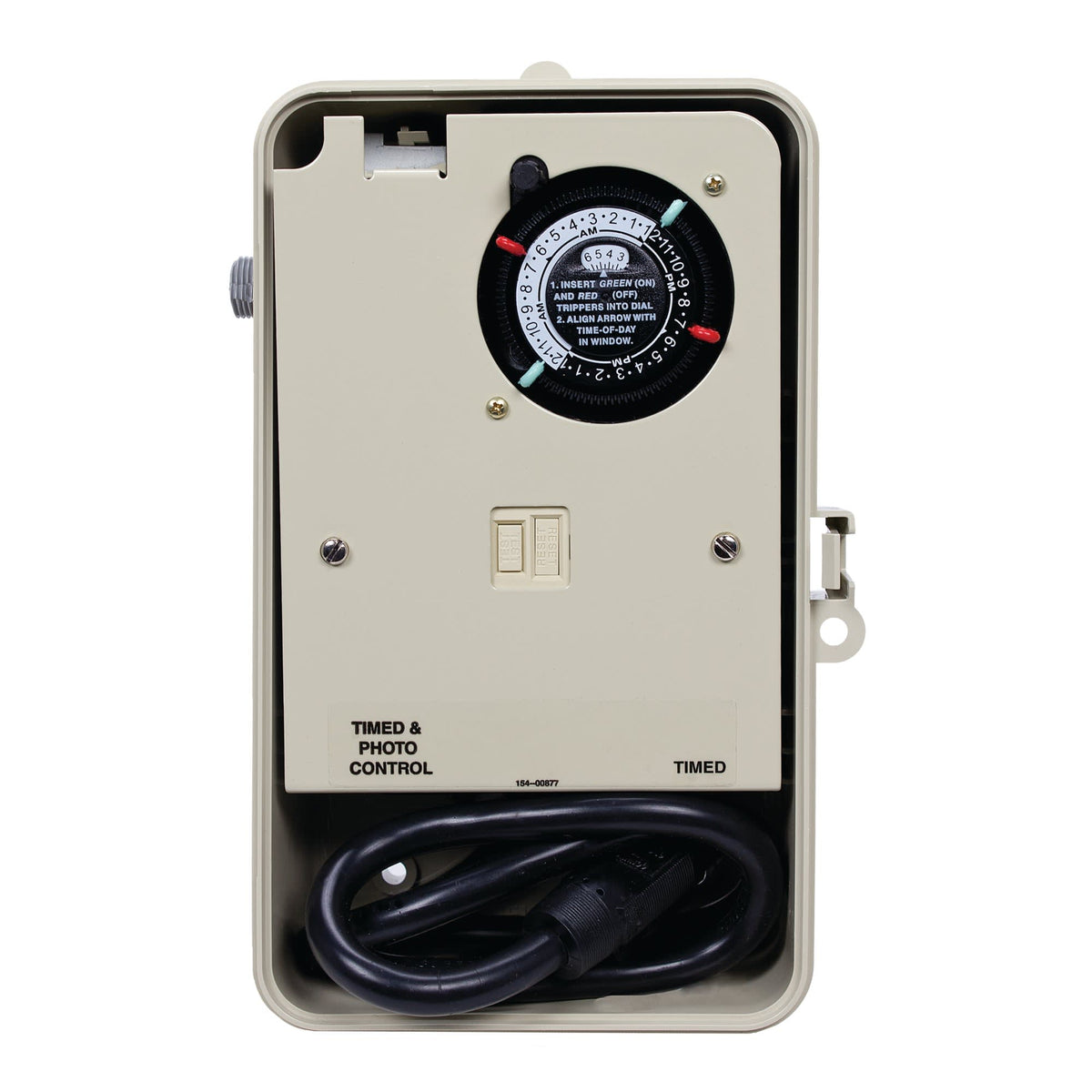 Intermatic Outdoor Portable Timer, 1800W, 2 Circuit, model P1251P