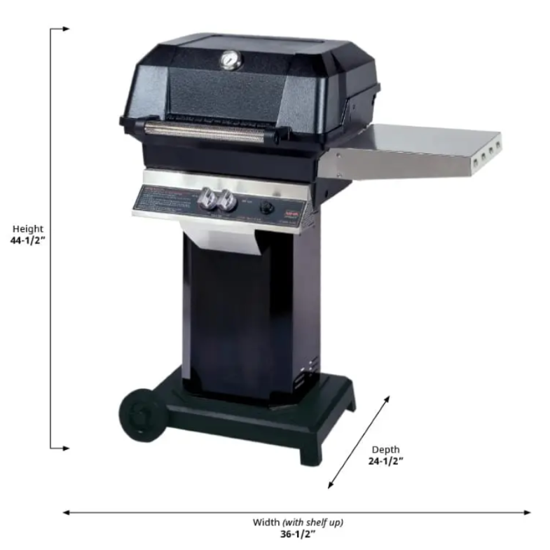 MHP JNR4DD Propane Grill Head with JCP4 Cast Aluminum LP Cart – Complete Set