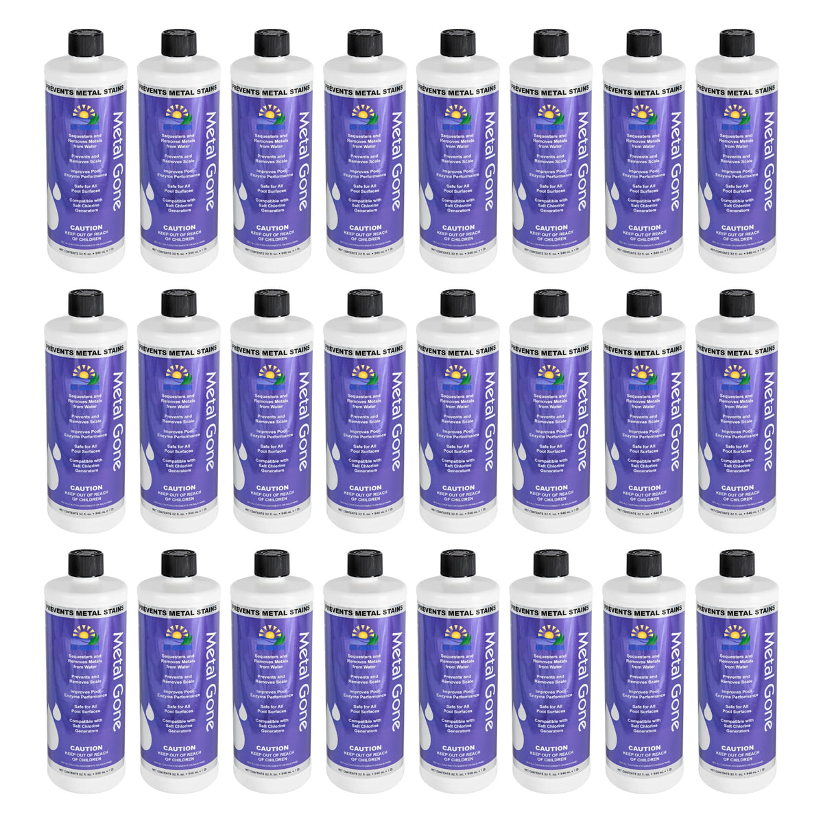 Lo-Chlor Metal Gone 1 qt, 24 pack of twenty four bottles