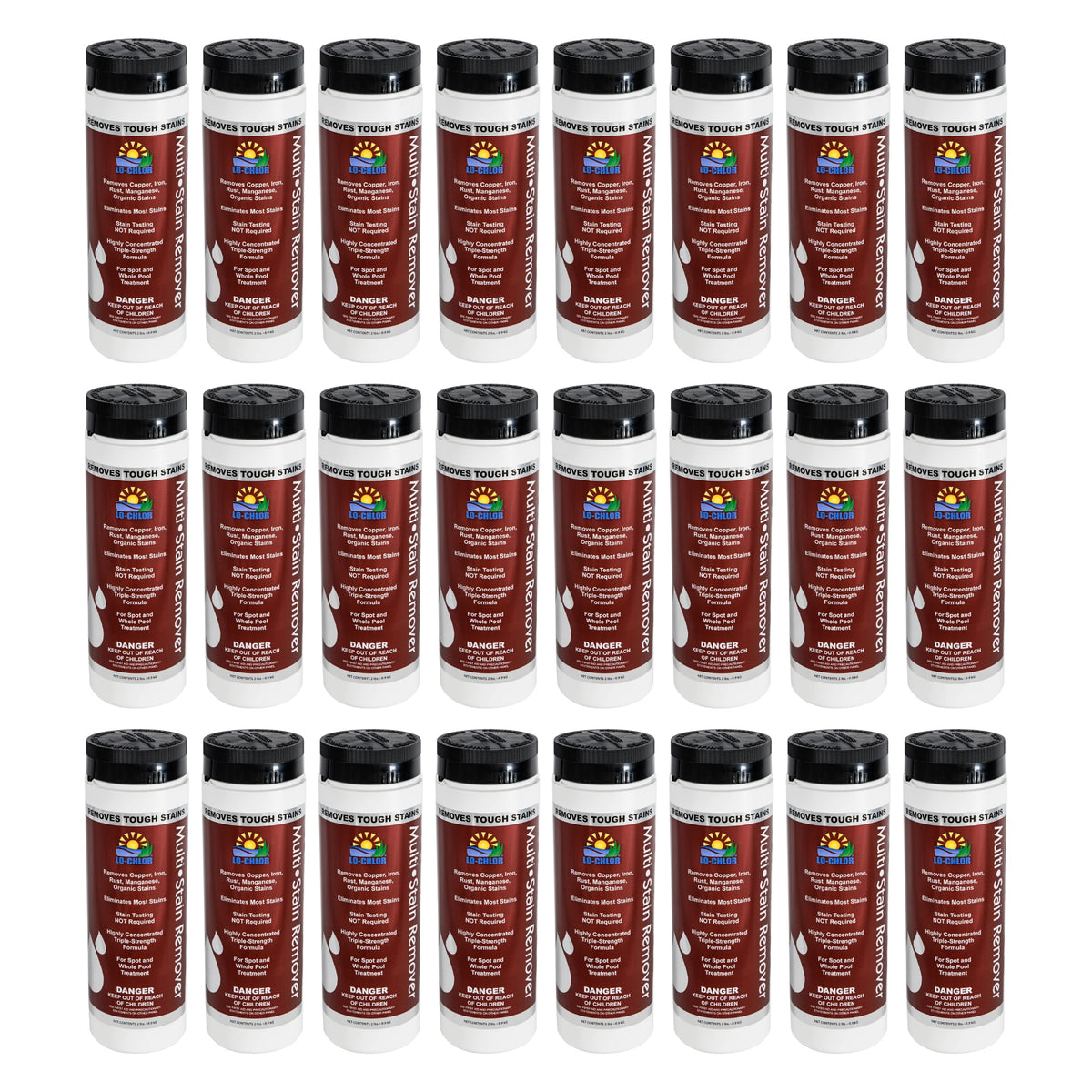 Lo-Chlor Multi-Stain Remover 1 qt, 24 pack of twenty four bottles