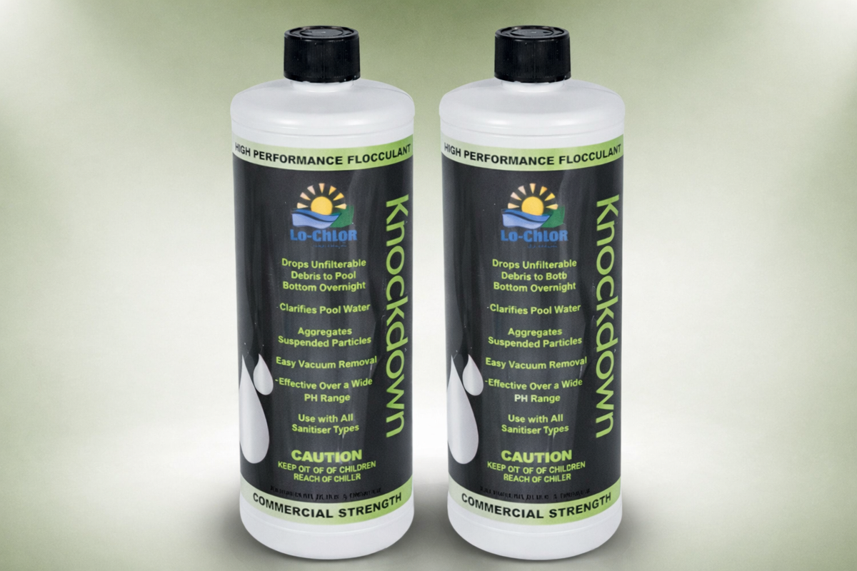 Lo-Chlor Knockdown Flocculant, 1 qt, 2-Pack