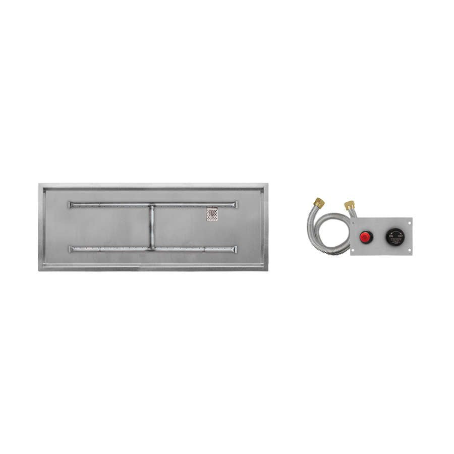 Firegear LOF-4214HTPSI-N 42 x 14 natural gas TPSI linear drop-in H-burner system