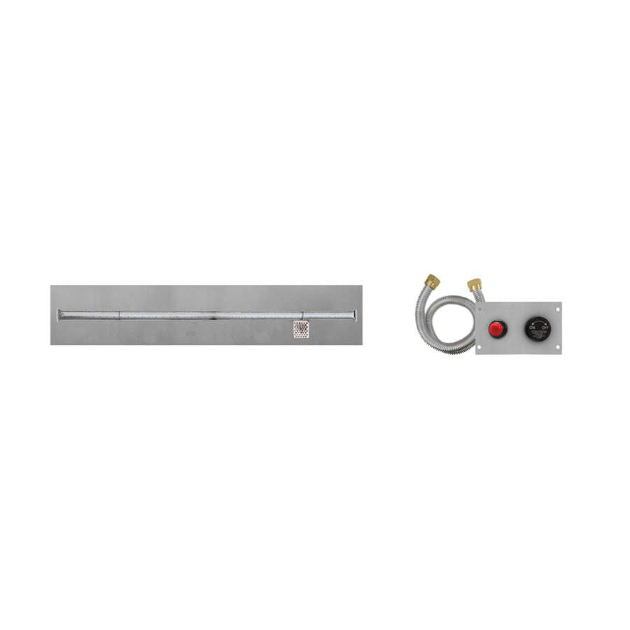 Firegear LOF-7208FTTPSI-N 72 x 8 natural gas TPSI linear flat T-burner system