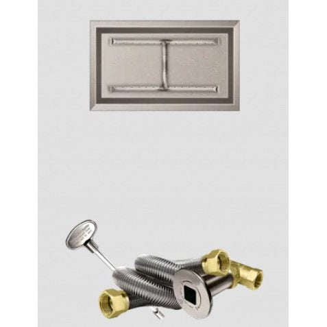 Firegear LOF-2412HMT-N 24 x 12 natural gas Match Throw linear drop-in H-burner system