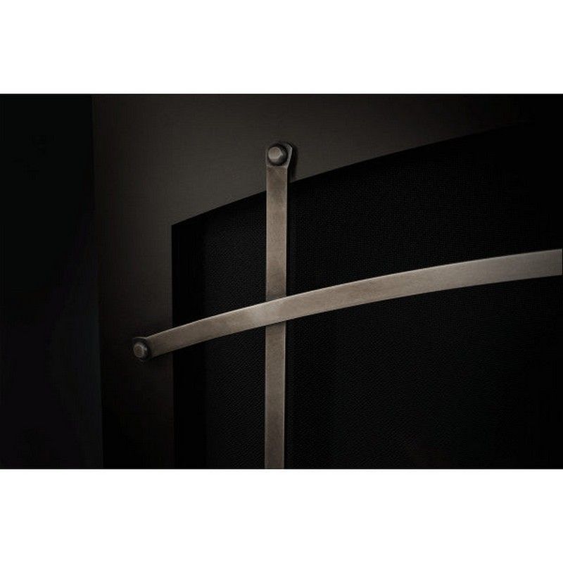 Napoleon AEAX36AP decorative fireplace screen with modern metal crossbar design for gas fireplaces