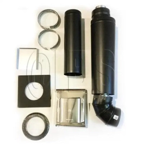 Napoleon GD-175 direct vent wall terminal kit with vent pipe sections and fittings for horizontal fireplace vent termination