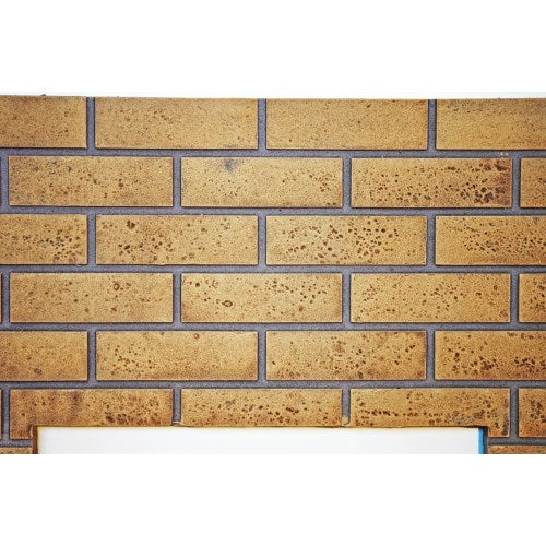 Napoleon GD840KT sandstone decorative brick panels for Riverside 42 outdoor gas fireplaces with realistic masonry texture.