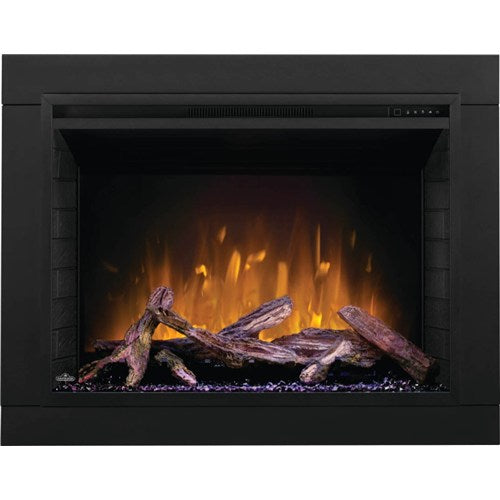 Napoleon NEFB36H-BS-1 36-inch built-in electric fireplace with realistic logs and LED flames