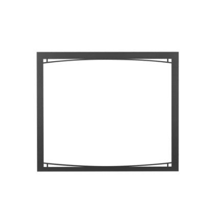 Napoleon ZAX42CH Charcoal Zen decorative fireplace front for 42-inch Elevation X series gas fireplaces featuring a modern minimalist frame.