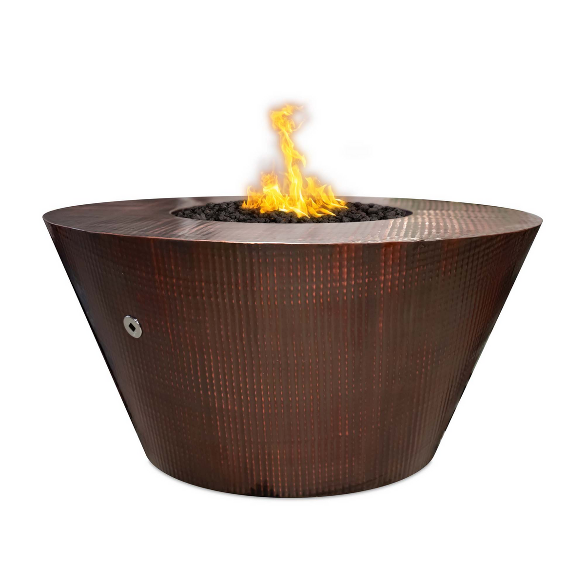 The Outdoor Plus Martillo Fire Pit, 48 inch, Round, Stainless Steel, model OPT-48RMSS