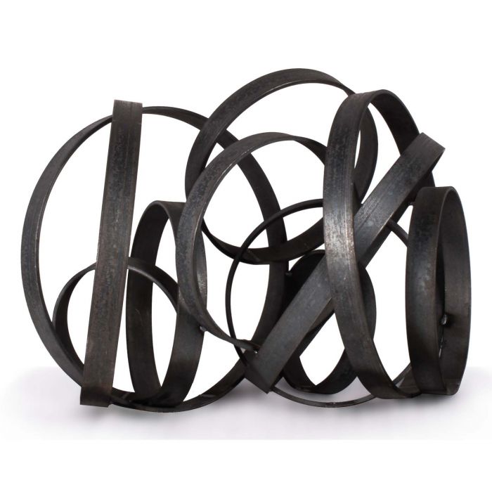 The Outdoor Plus Steel Hoops Fire Pit Ornament, 24 inch, model OPT-STHP24