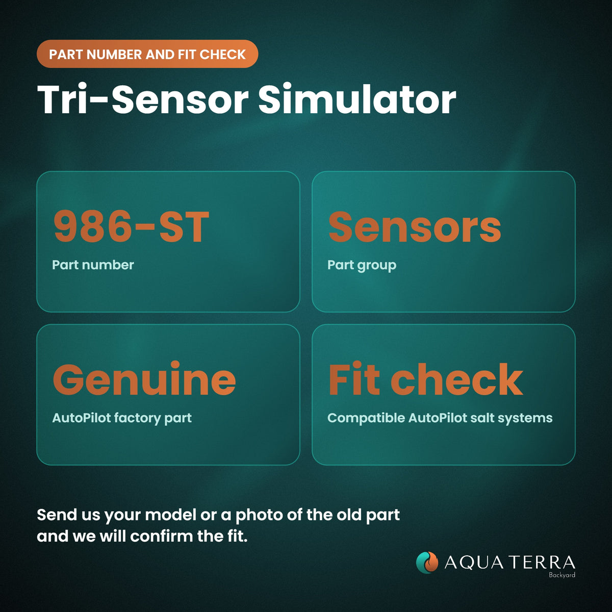 AutoPilot Tri-Sensor Simulator, 986-ST part number, rating and fit check