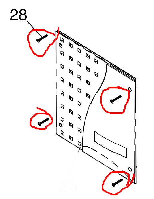 Pentair Mounting Panel Hardware Replacement Kit, model 474292