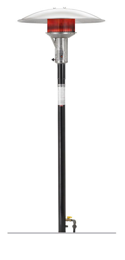 Sunglo PSA265 permanent post patio heater, black