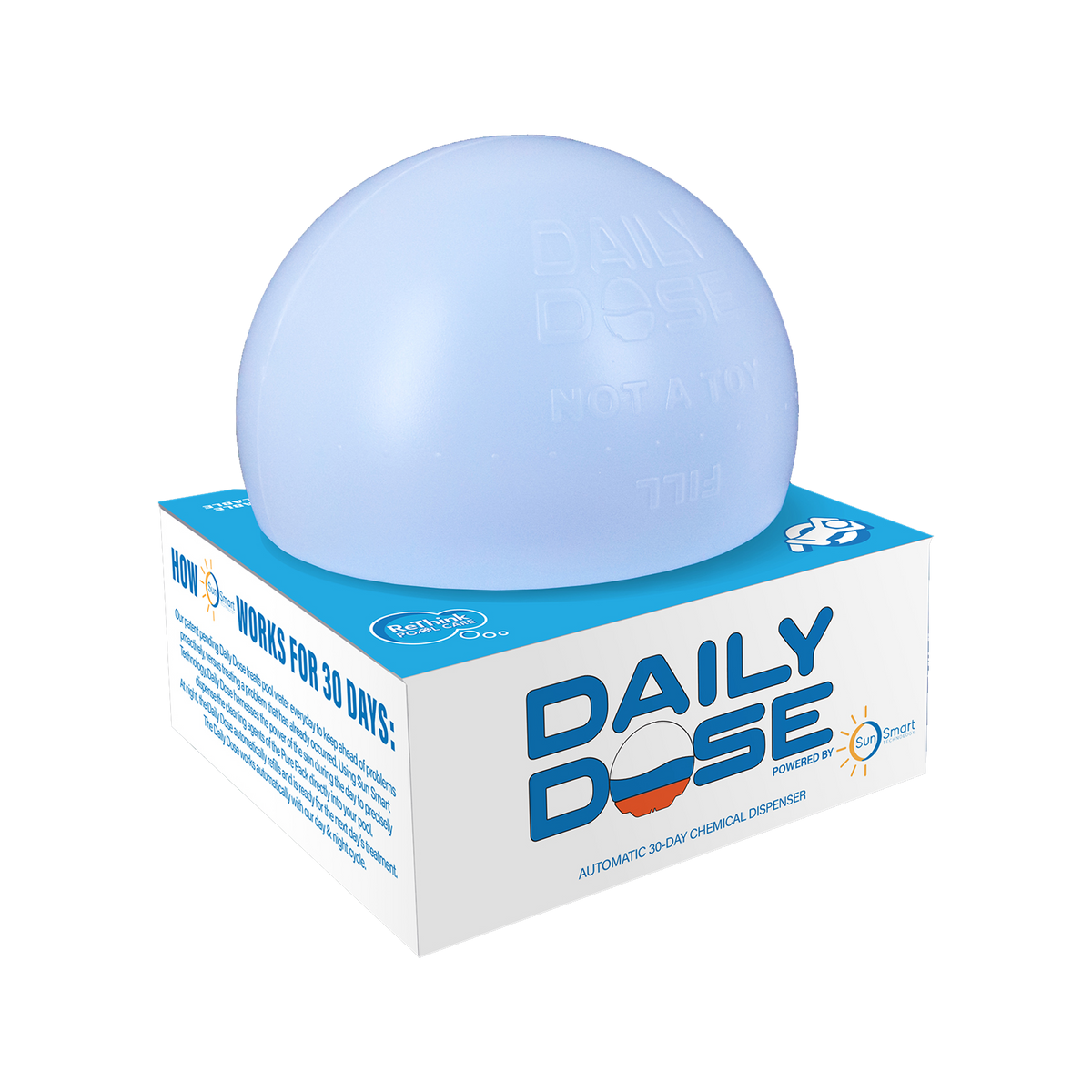 ReThink Pool Care Daily Dose automatic pool chemical dispenser