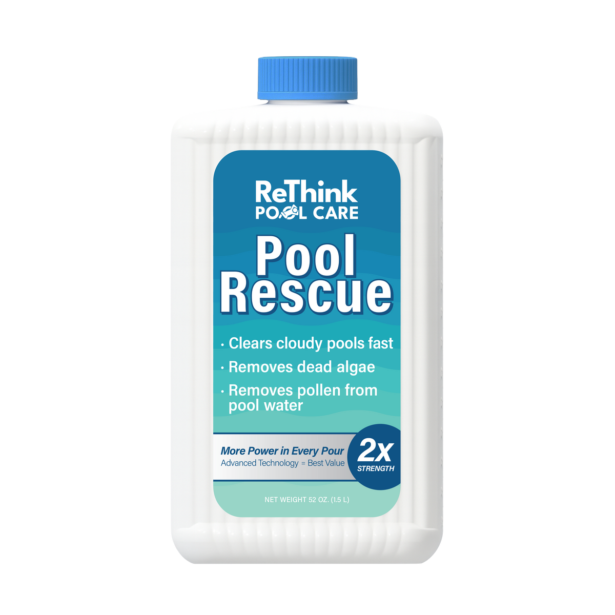 ReThink Pool Care Pool Rescue cloudy pool water clarifier