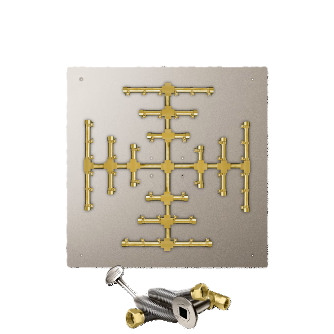 Firegear FPB-30SFPSSF25MT-N 30-inch square flat natural gas Pro Snowflake burner system