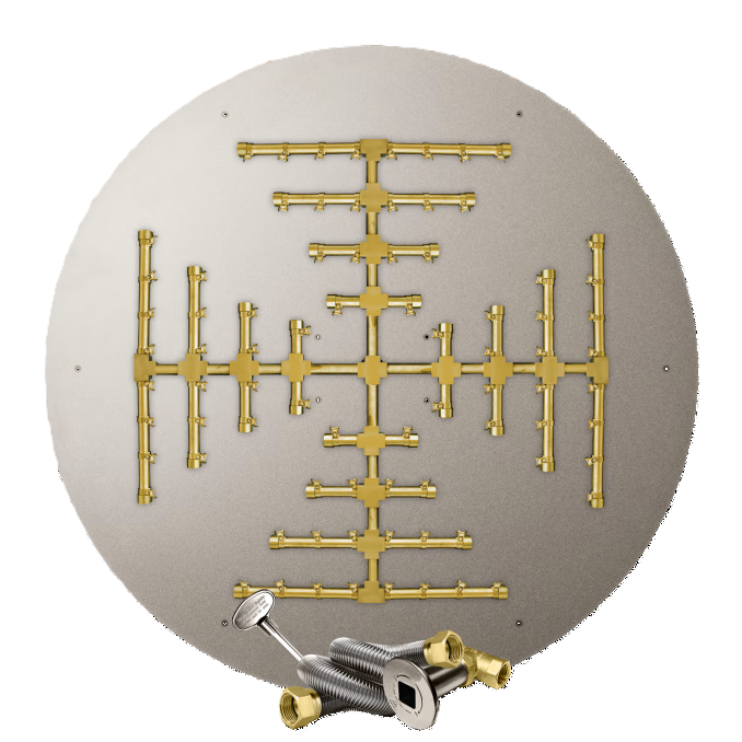 Firegear FPB-44DPSSF32MT-N 44-inch round flat natural gas Pro Snowflake system