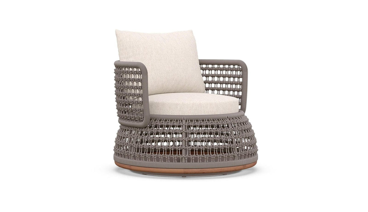 Solara Swivel Club Chair, Honey
