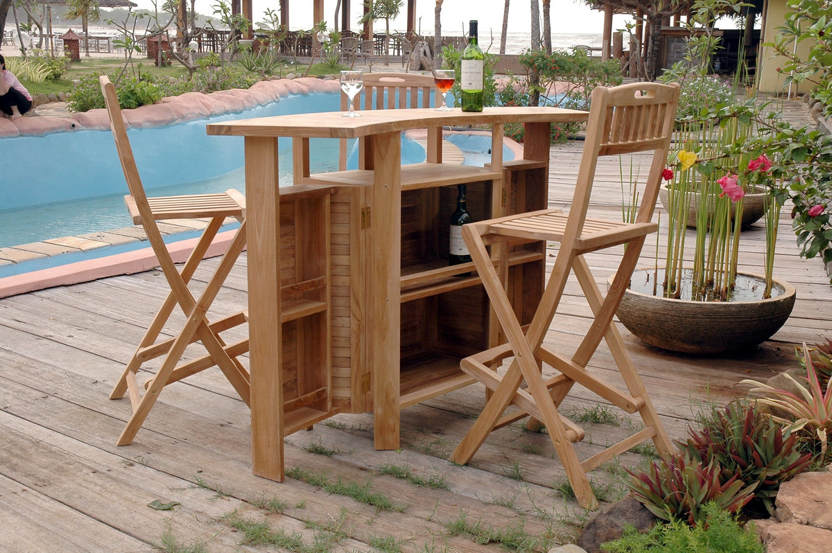 Anderson Teak Altavista 4-Piece Bar Set