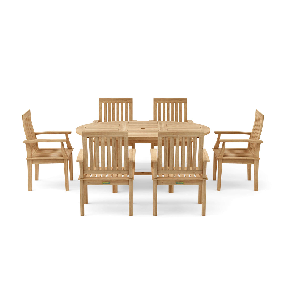 Anderson Teak Bahama Brianna 7-Piece Extension Dining Set