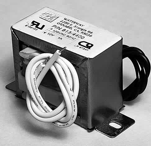 Waterway Plastics Spa Light Transformer, 1 Amp, 120V to 12V, model 813-4400