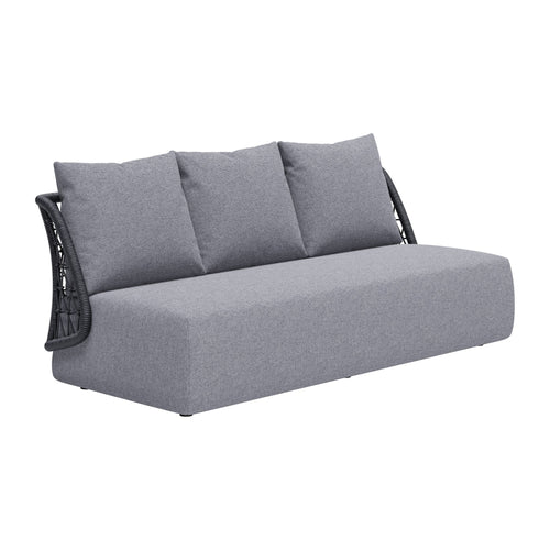 Mekan Outdoor Patio Sofa, Gray