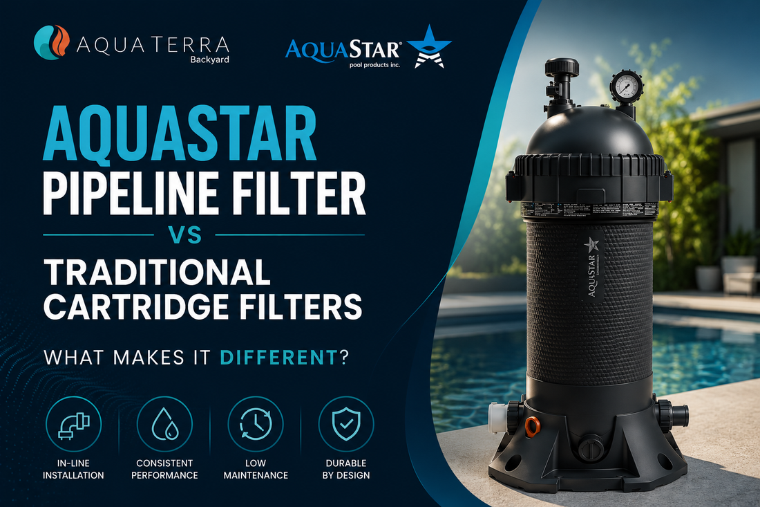 AquaStar Pipeline Filter vs Traditional Cartridge Filters What Makes it Different Aqua Terra Backyard Blog