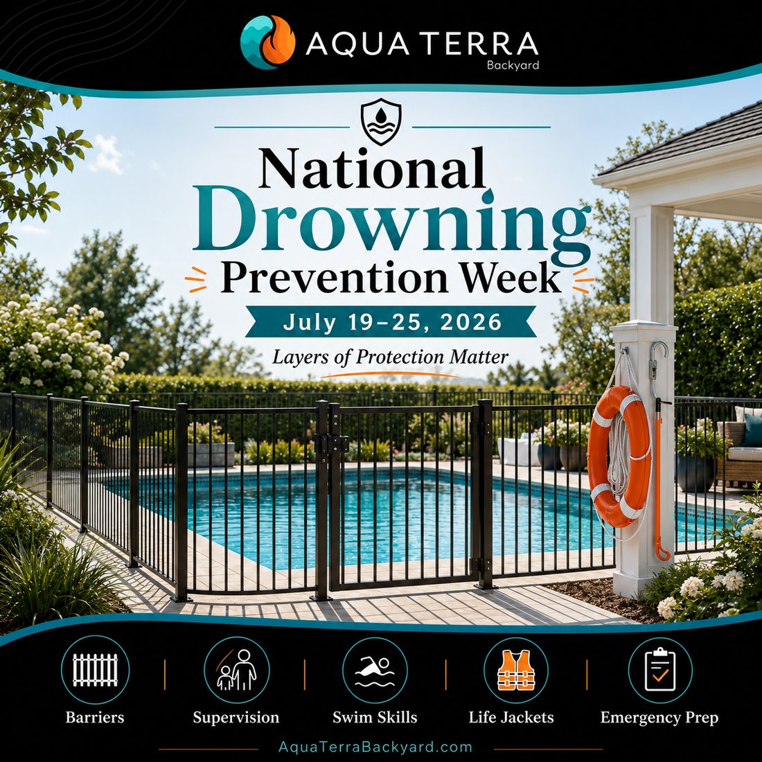 National Drowning Prevention Week 2026: Building a Safer Pool With Layers of Protection