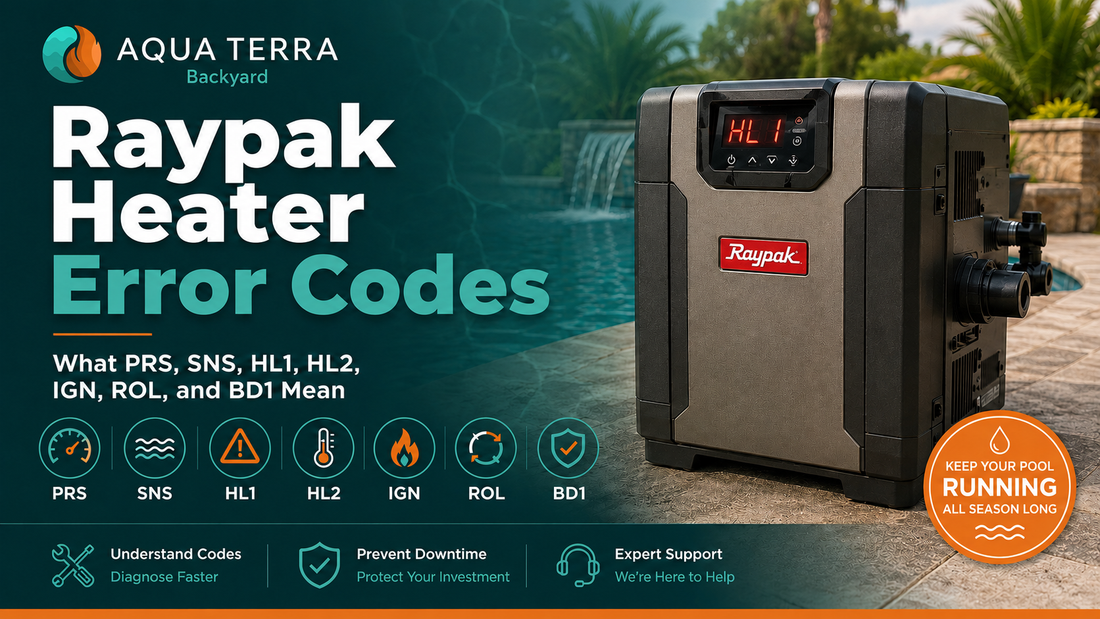 Raypak Heater Error Codes: What PRS, SNS, HL1, HL2, IGN, ROL and BD1 Mean