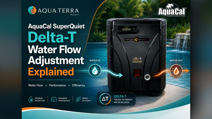 AquaCal SuperQuiet Delta-T Water Flow Adjustment Explained